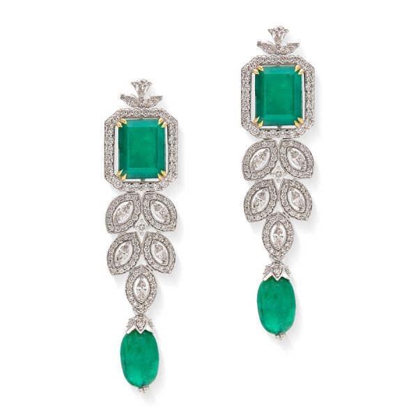 Signature Emerald & Diamond Earrings