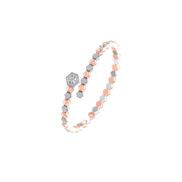 Octagonal Spring Diamond Bracelet