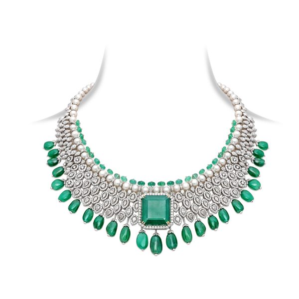 Signature Emerald Diamond Necklace