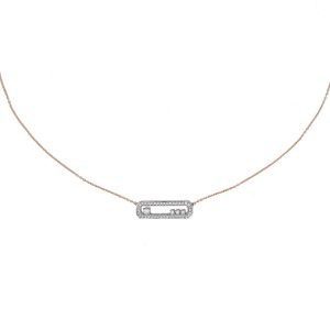 Diamond Capsule Pendant Necklace