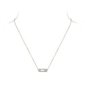 Diamond Capsule Pendant Necklace