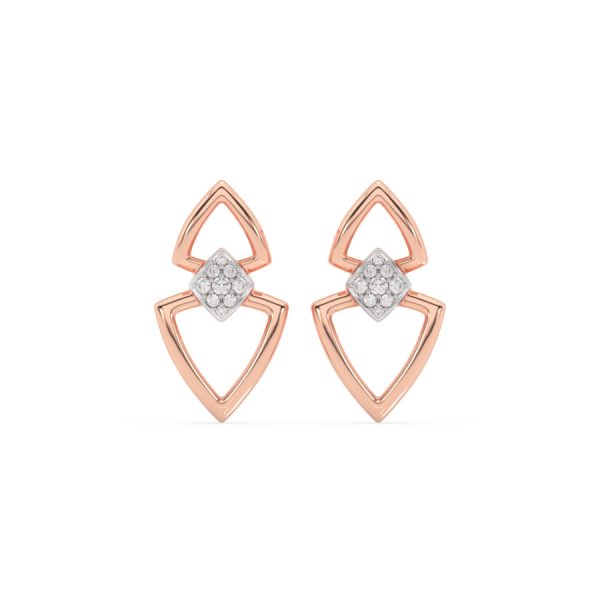 Triangle Diamond Earrings