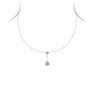 Diamond Knot Pendant Necklace