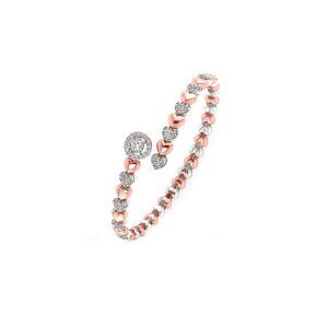 Luxury Heart Spring Diamond Bracelet