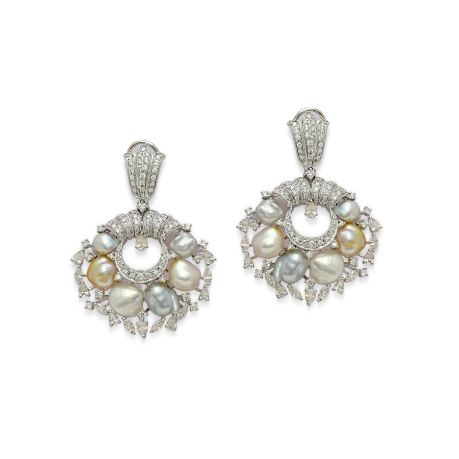 Buy Dangling Diamond Hoop Earrings Online in India  Kasturi Diamond