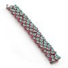 Emerald Ruby & Diamond Bead Bracelet
