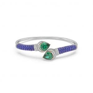 Tanzanite Emerald Drop Bracelet