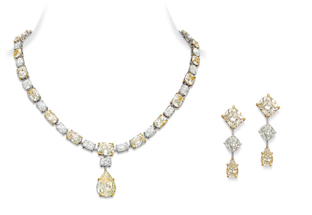 Diamond Necklace & Earrings