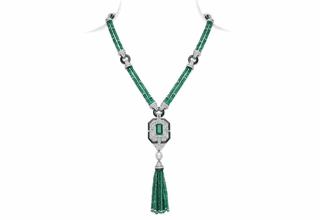 Emerald Flair Sautoir Necklace