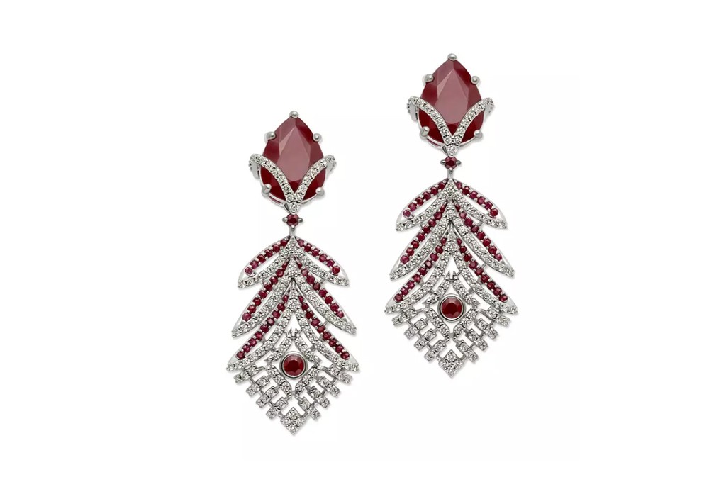 Ruby Chandelier Earrings