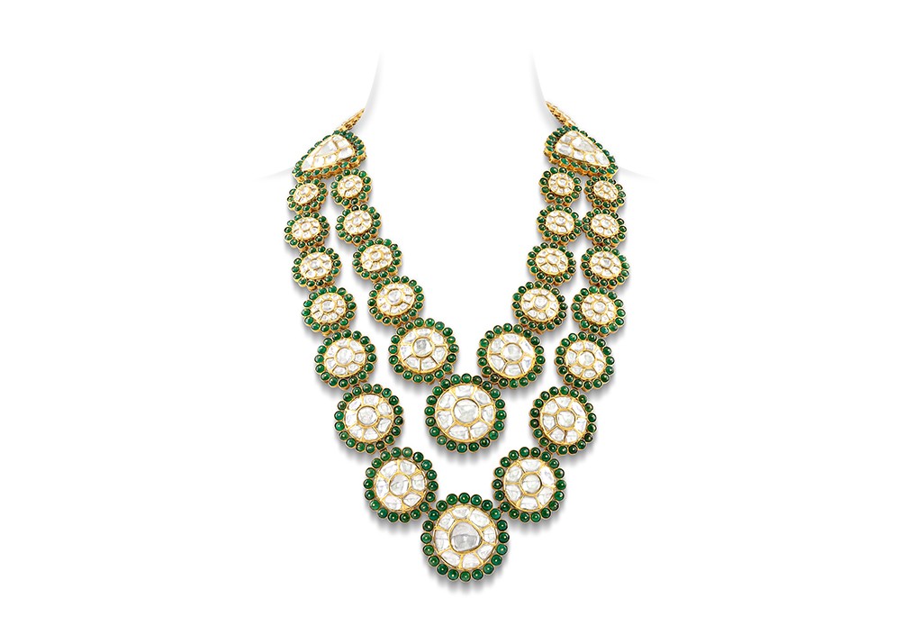 Bridal Jadau Necklace and Earring Set