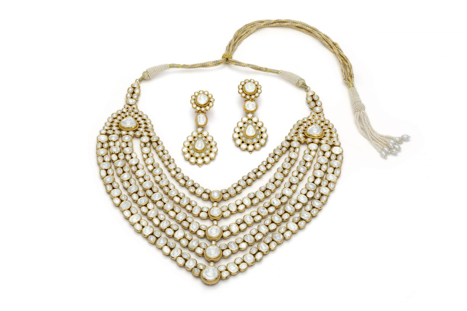 Jadau Necklace with Earrings Set