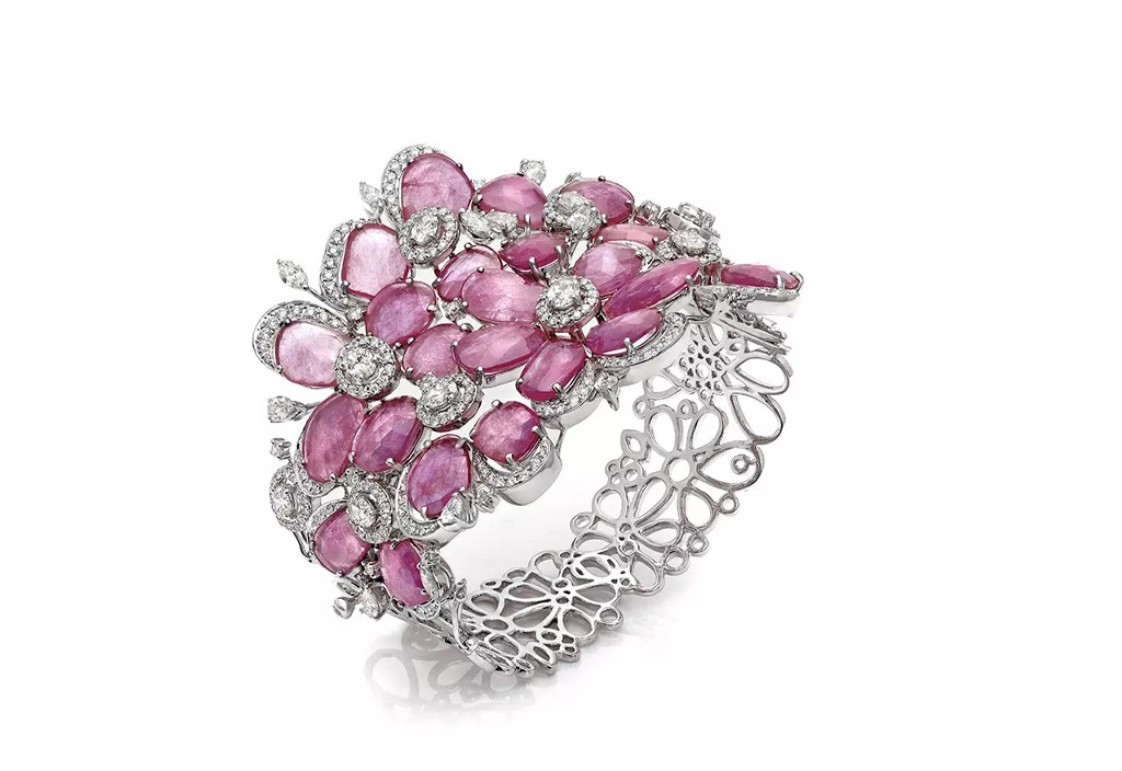 Ruby & Diamond Mazzo di Fiori Bracelet