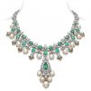 Emerald Drop Bridal necklace