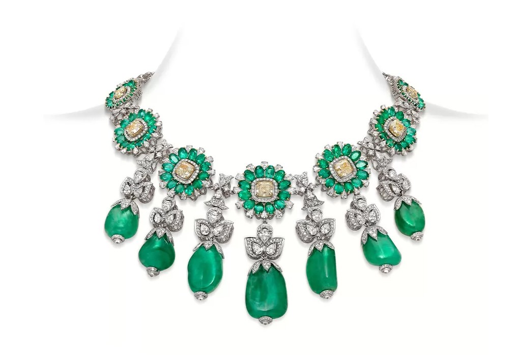 Marquis de Chartreuse Emerald Necklace