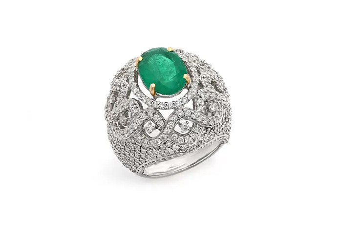 Emerald Engagement Ring