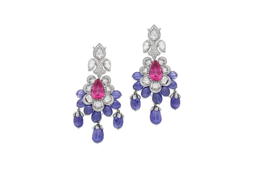 RUBELITE TANZANITE EARRINGS