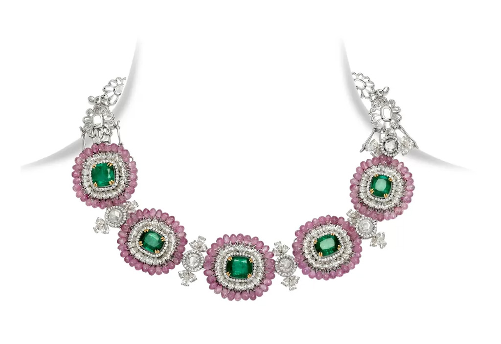 Emerald Ruby Bracelet Choker