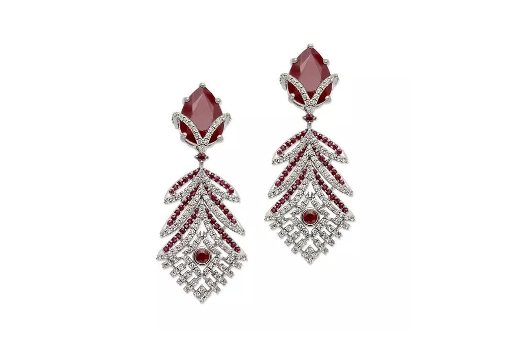 Ruby Chandelier Earrings