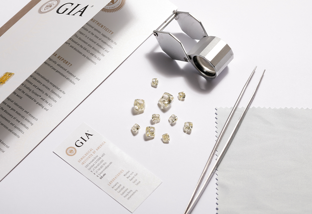 Diamond sale gemological certificate