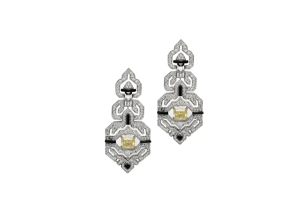 Art Deco Diamond Earrings