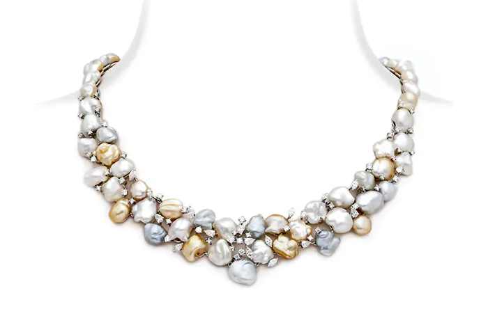 PEARL DIAMOND NECKLACE