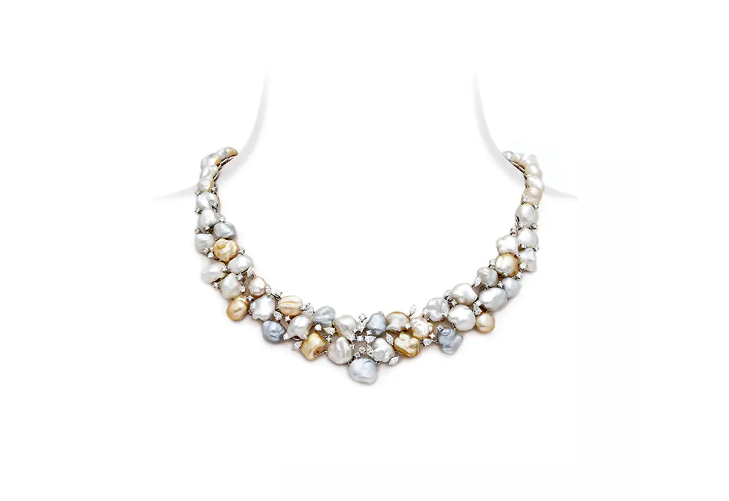 Pearl Diamond Necklace