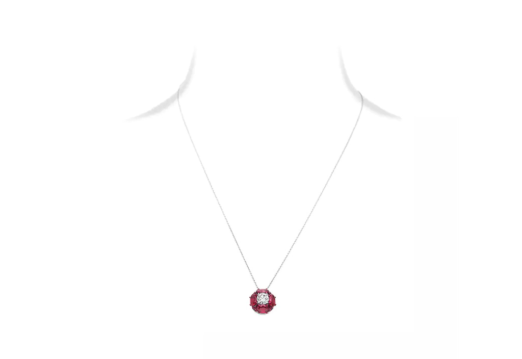 RUBY DIAMOND SOLITAIRE PENDANT