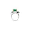 EMERALD AND ONYX COCKTAIL RING
