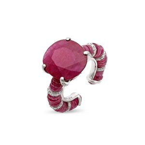 Natural Ruby Cocktail Ring