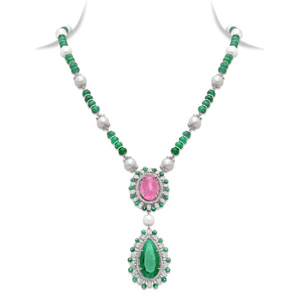 EMERALD RUBY NECKLACE