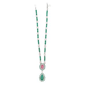 EMERALD RUBY NECKLACE