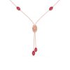 Ruby & Diamond Filigree Sautoir Necklace