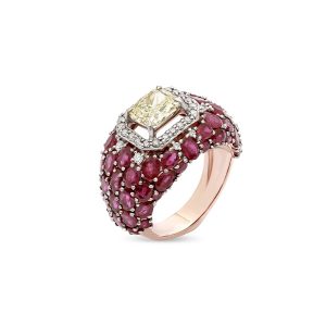 ruby Solitaire engagement rings