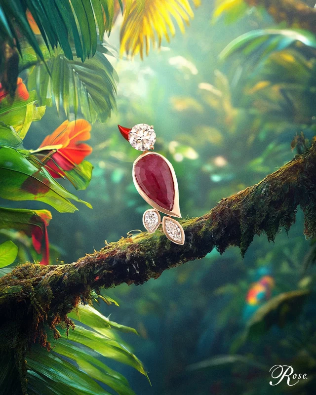 THE BURUNG PENDANT 🦜

An ode to the breathtaking Red and Blue Lory, this pendant crafted with Natural Diamonds, Rubies, and 18 Karat Gold, this piece celebrates both elegance and the beauty of nature.

#TheHouseofRose #RoseJewellery #LuxuryJewellery #FineJewellery #Oihana