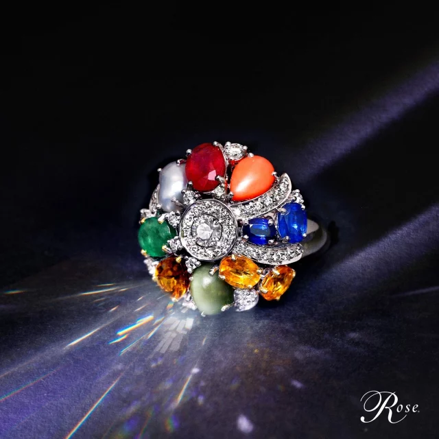 NAVRATNA REIMAGINED

Rose has taken the Navratna and added a Modern Twist to this age-old Indian Tradition. The Limited-Edition Rose Navratna Ring is a testament to Rose’s legacy of blending the rich design aesthetic of the East with the inventiveness of the West.

#TheHouseofRose #RoseJewellery #LuxuryJewellery #DesignerJewellery #ColoursofLife #Gemstones #Navratna #Rings #Astrology